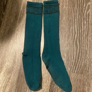 VS Pink socks teal